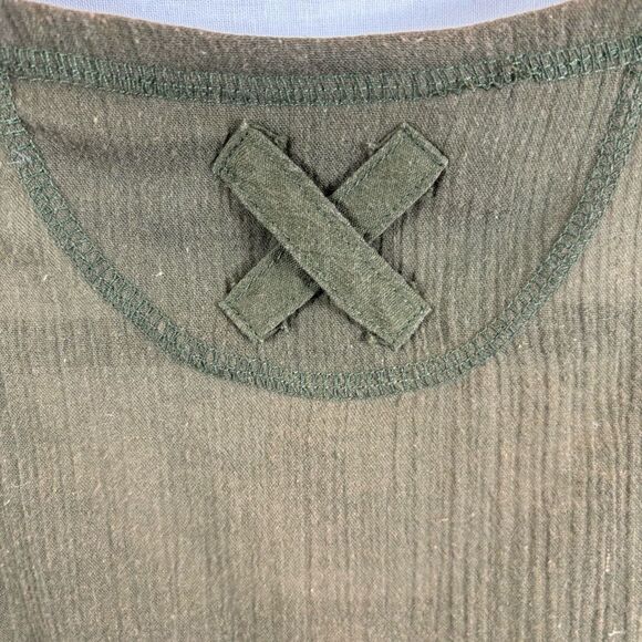 Ladies Vintage Joan Harper Green Sleeveless Blouse Size 12 - Picture 9 of 10
